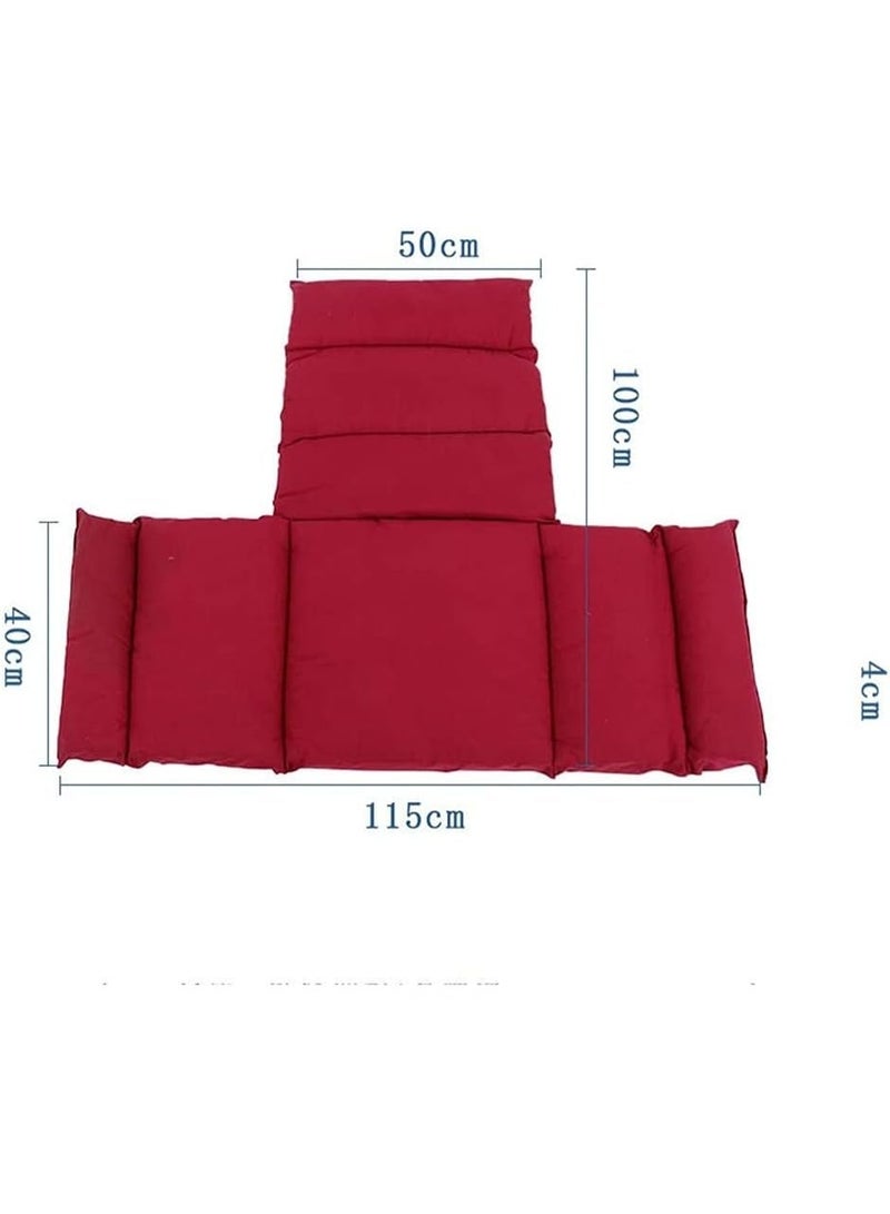 Wheelchair Cushion, Pain Relief, with Armrest Cover. Supports tailbone and back, Non-slip (Red) - Image 2